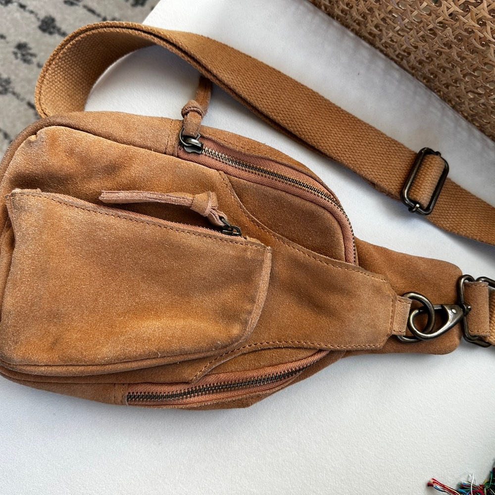 Free People Hudson Suede Sling Bag